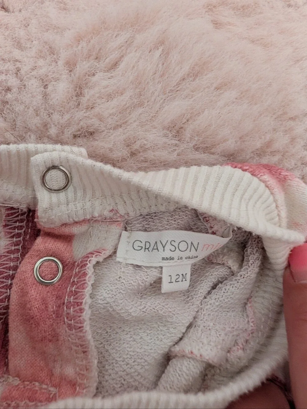 Grayson Mini Baby Girls Pink Heart Set 12m